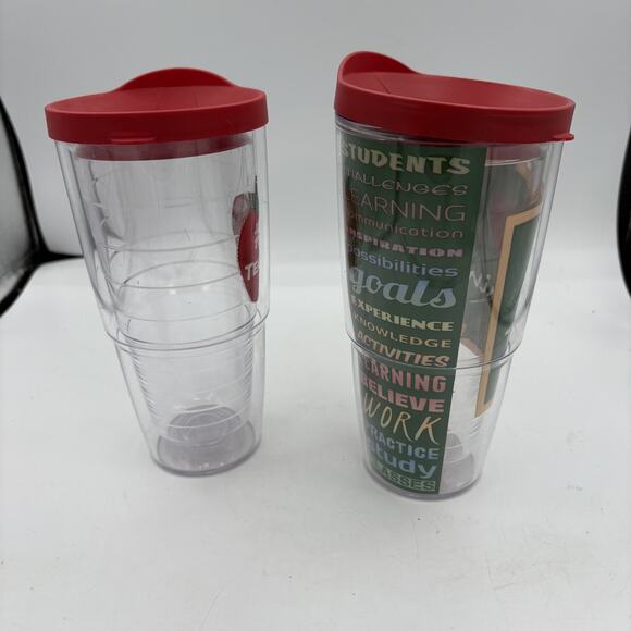 Tervis Tumblers 24oz Teacher Gift Set I Love Teaching #1 Teacher Made in USA Cup - Picture 5 of 13